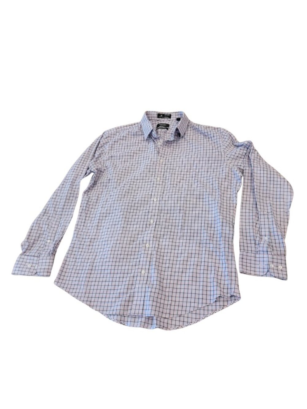 Nordstrom Men's Shop Smart Care Trim Fit Long Sleeve Button Down Check Print - Picture 1 of 9